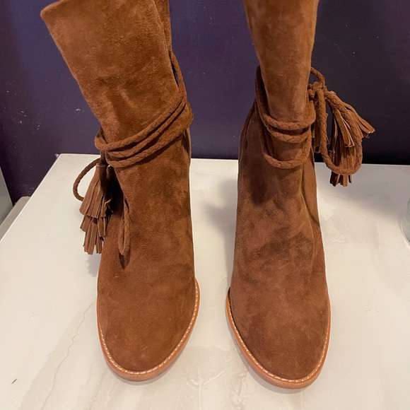 Joie chestnut chap bootie